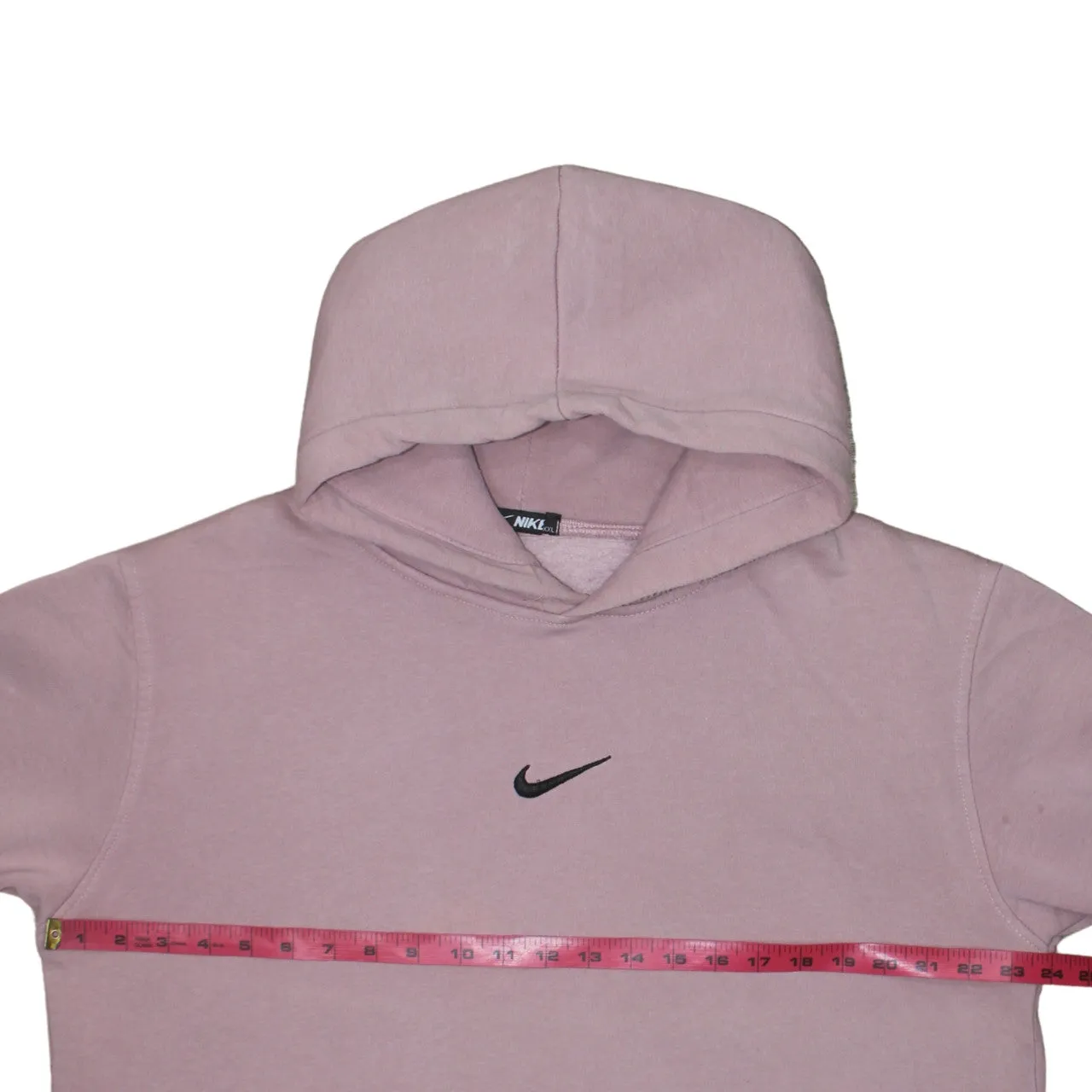 Nike Mauve Pink Hoodie Women’s XXLarge Embroidered Swoosh Colour Block Sleeves Pullover Sweatshirt sold by Vintage Club product image thumbnail 5