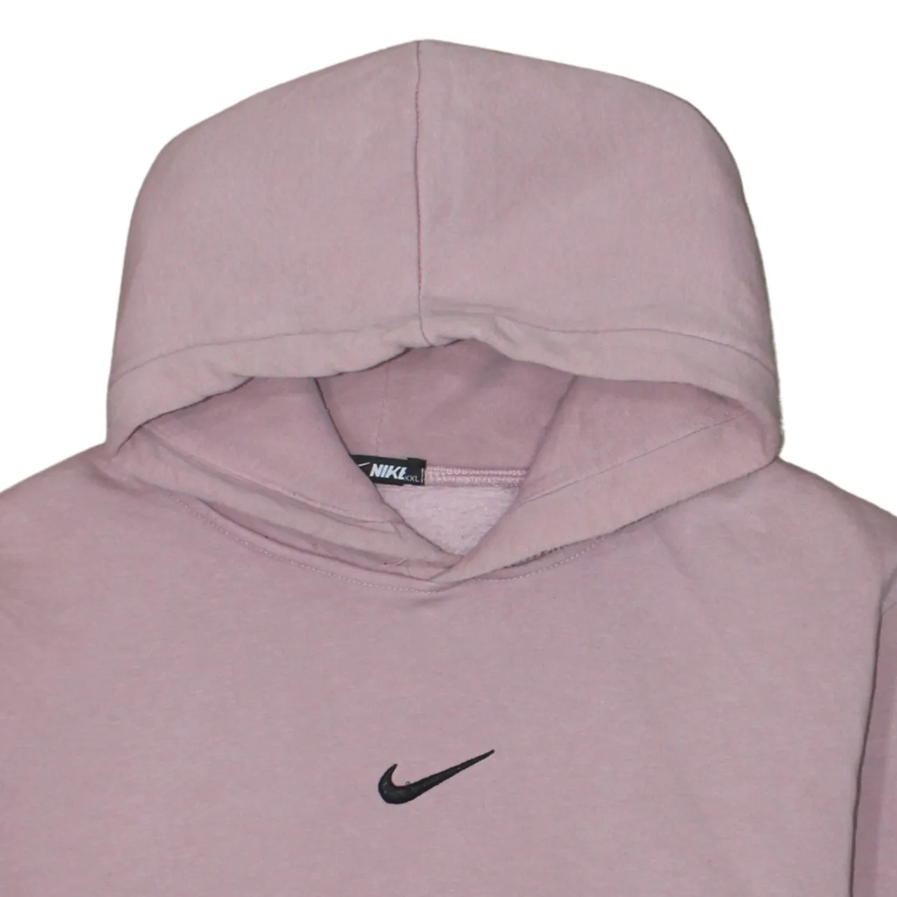 Nike Mauve Pink Hoodie Women’s XXLarge Embroidered Swoosh Colour Block Sleeves Pullover Sweatshirt sold by Vintage Club product image thumbnail 3