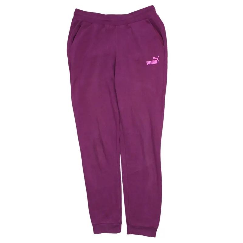 Puma Purple Joggers Women’s Small Embroidered Logo Elastic Waist Cuffed Sweatpants made by Puma
