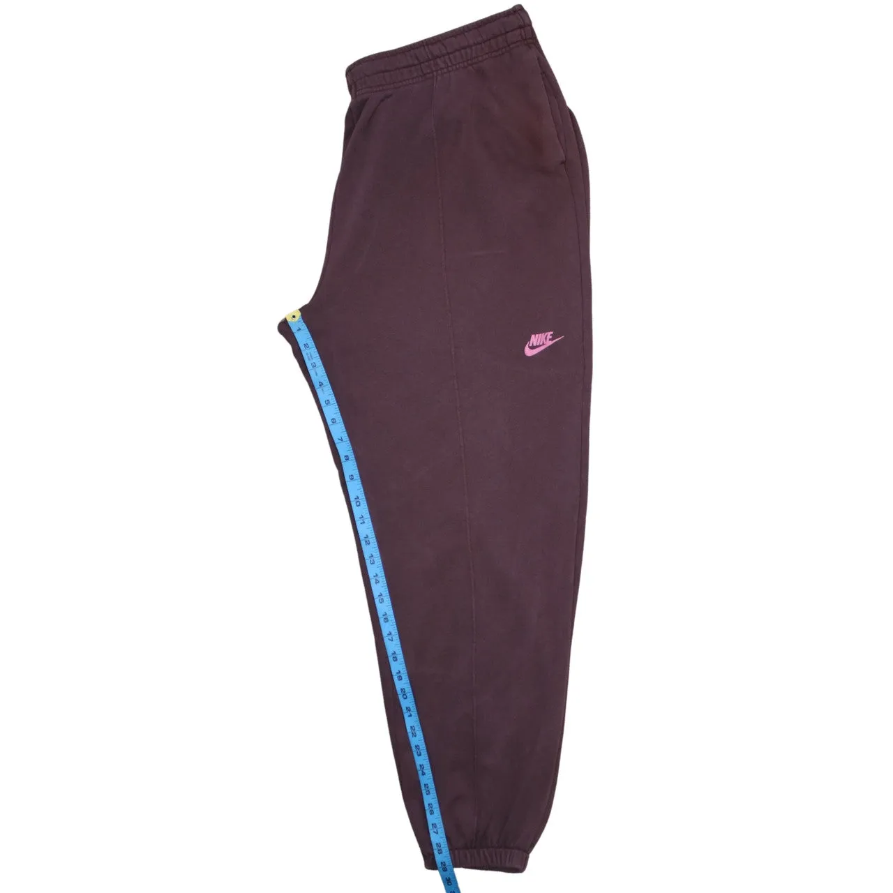 Nike Burgundy Red Joggers Men’s XLarge Printed Logo Elastic Cuffs Waist Sweatpants sold by Vintage Club product image thumbnail 5