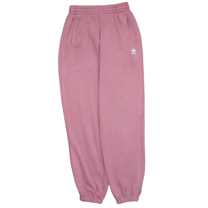 Adidas Pink Joggers Women’s Medium Embroidered Trefoil Logo Elasticated Cuff Sweatpants sold by Vintage Club