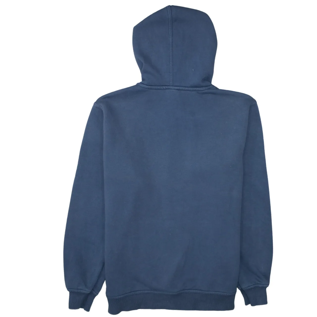 Quiksilver Navy Blue Hoodie Women’s Medium Printed Logo Front Pocket Pullover Sweatshirt sold by Vintage Club product image thumbnail 2