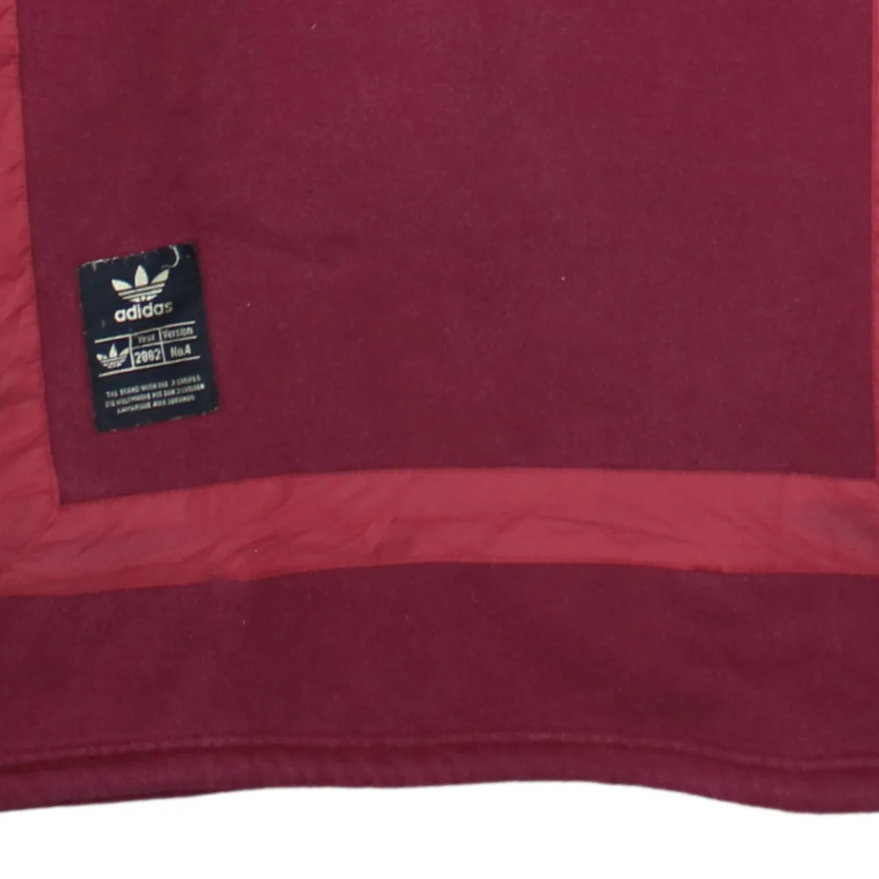 Adidas Burgundy Red Hoodie Men’s XLarge Trefoil Embroidered Logo Three Stripe Pullover Sweatshirt sold by Vintage Club product image thumbnail 4