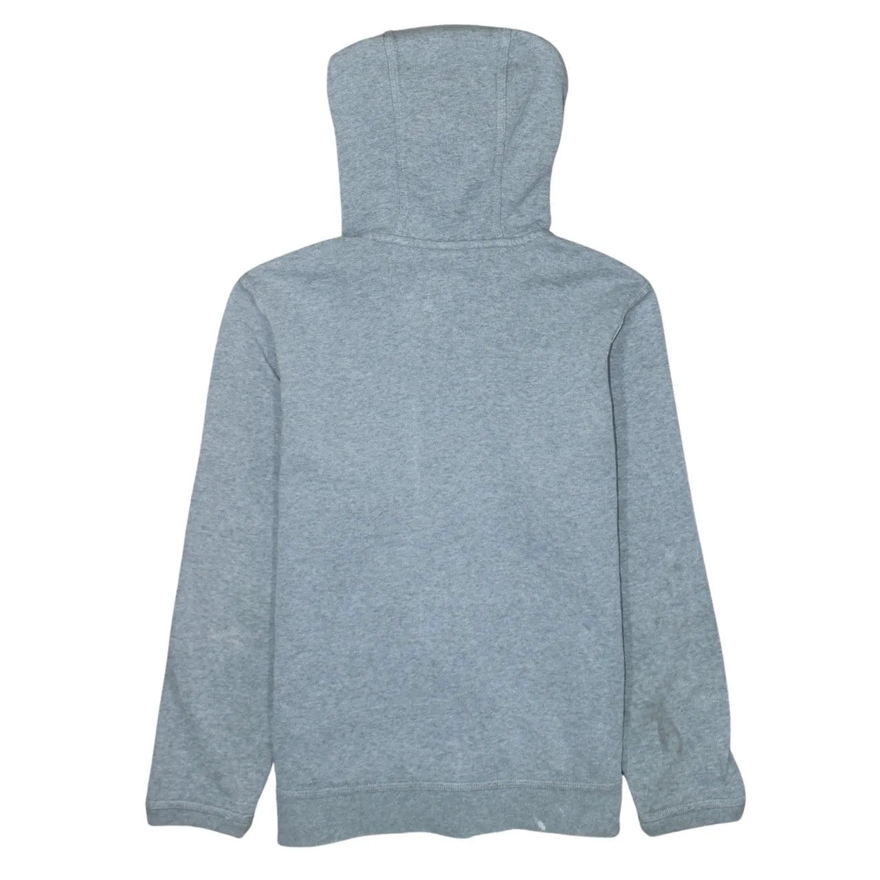 Nike Light Grey Hoodie Women’s XLarge Full Zip Printed Swoosh Split Pocket Sweatshirt sold by Vintage Club product image thumbnail 2