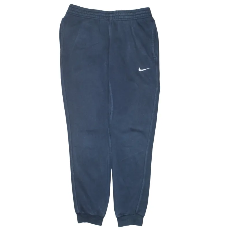 Nike Navy Blue Joggers Men’s Small Embroidered Swoosh Elastic Waist Cuffed Sweatpants sold by Vintage Club