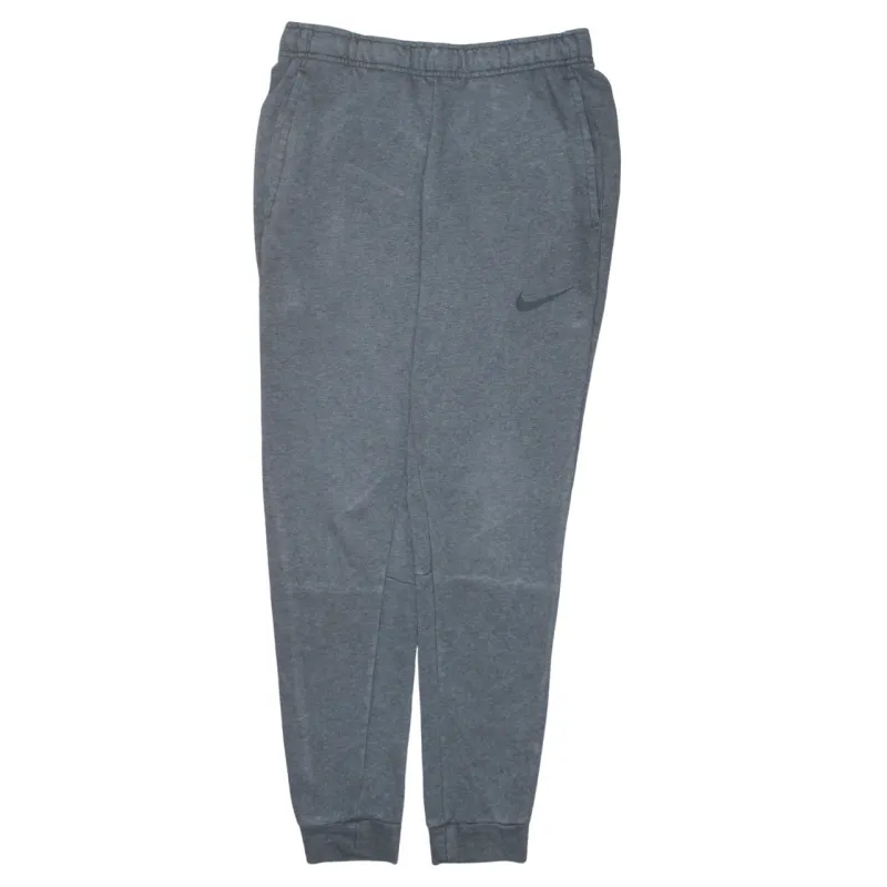 Nike Dark Grey Joggers Sweatpants Men's Small Printed Swoosh Logo Elastic Cuff Loungewear sold by Vintage Club