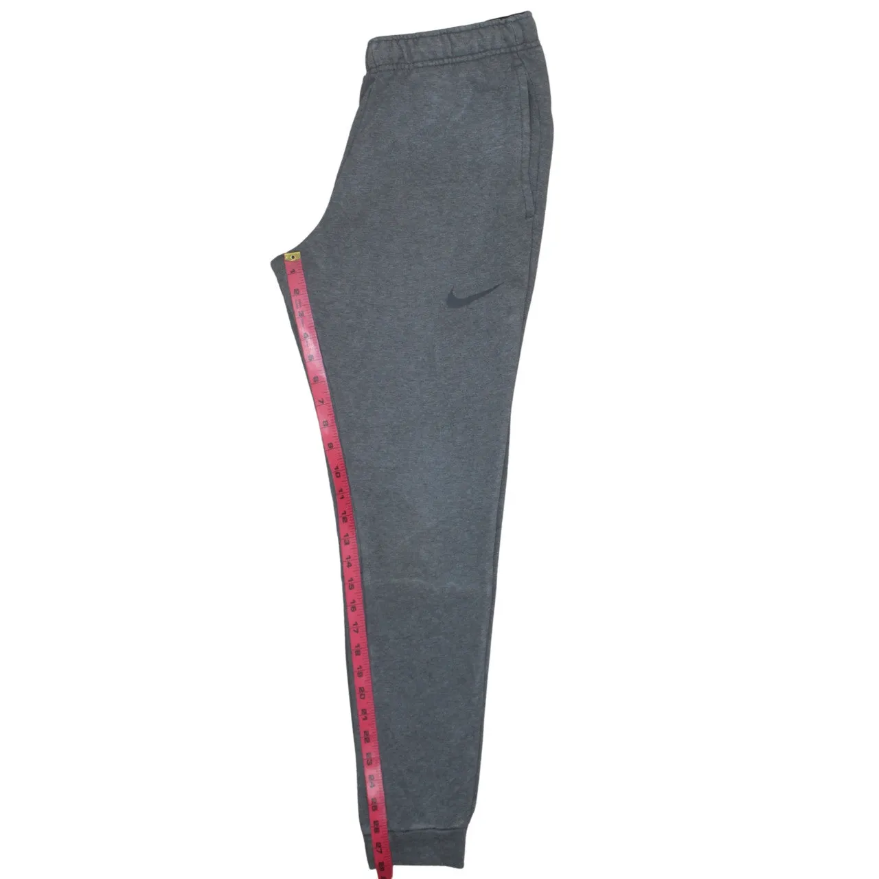 Nike Dark Grey Joggers Sweatpants Men's Small Printed Swoosh Logo Elastic Cuff Loungewear sold by Vintage Club product image thumbnail 5