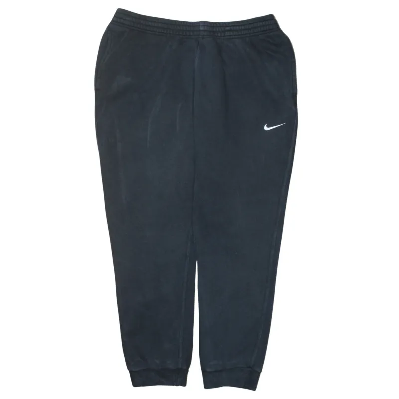 Nike Black Joggers Sweatpants Men's XLarge Embroidered Swoosh Cuffed Hem Pockets Loungewear sold by Vintage Club