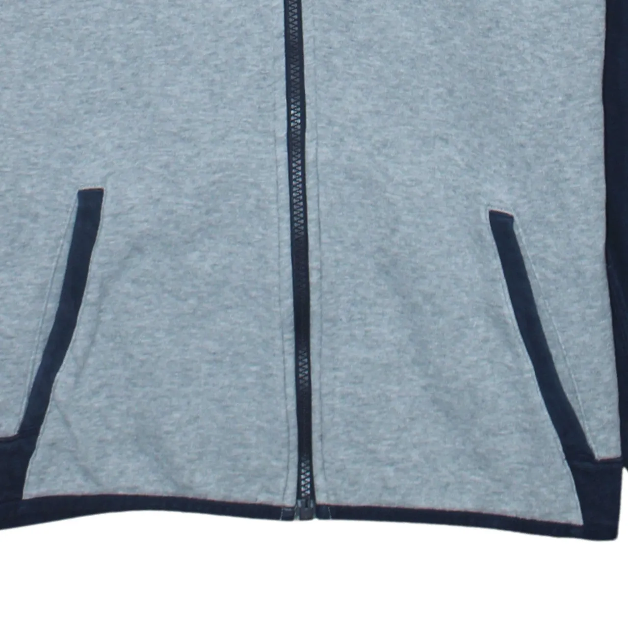 Nike Grey Navy Hoodie Women’s XLarge Full Zip Blue Nike Air Printed Logo Sweatshirt sold by Vintage Club product image thumbnail 4