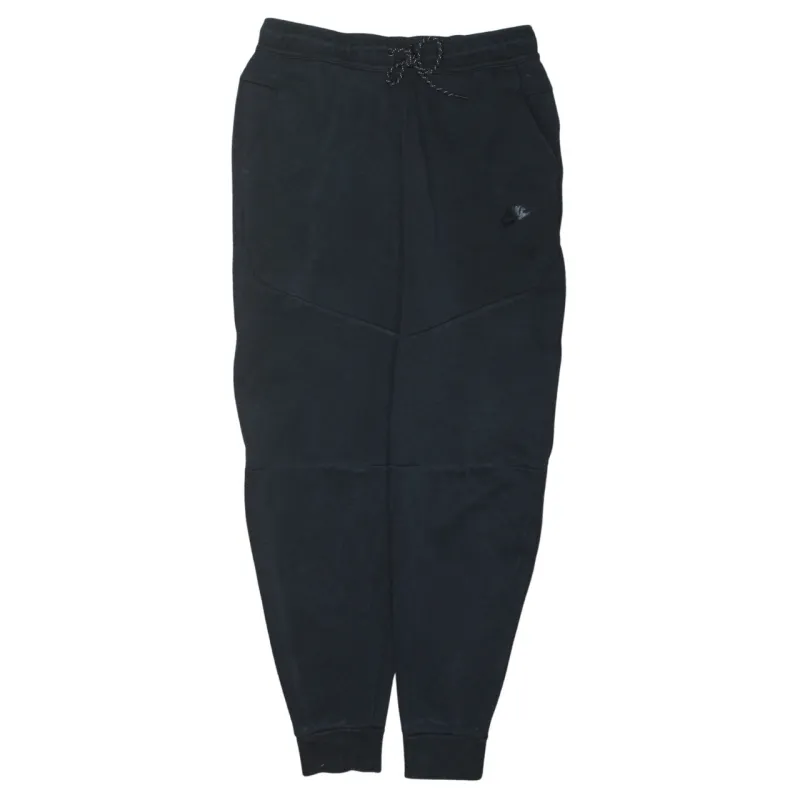 Nike Black Joggers Sweatpants Men’s Small Embroidered Swoosh Cuffed Hem Drawstring Waist sold by Vintage Club