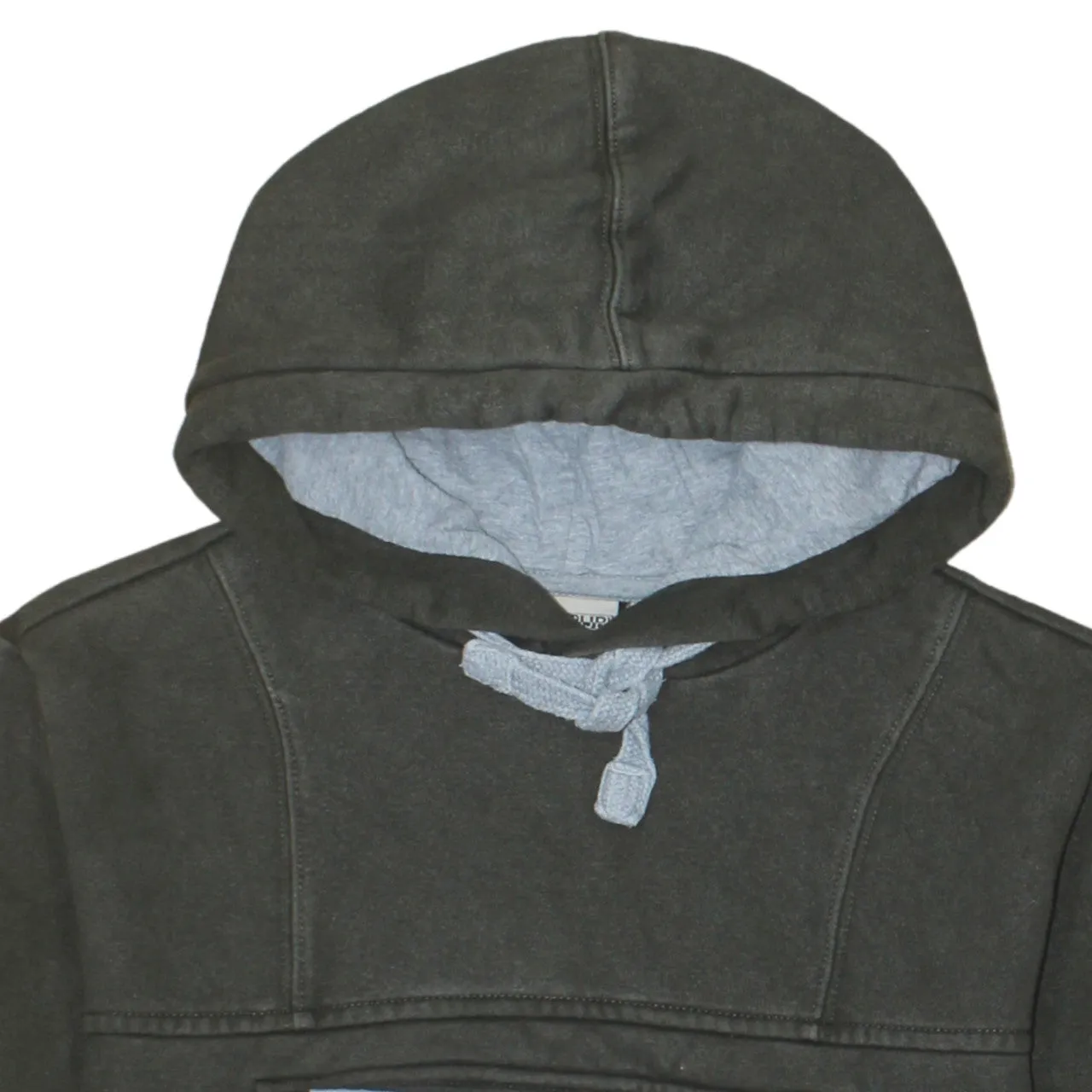 Napapijri Dark Khaki Hoodie Women’s Medium Embroidered Logo Flag Chest Pocket Sweatshirt sold by Vintage Club product image thumbnail 3