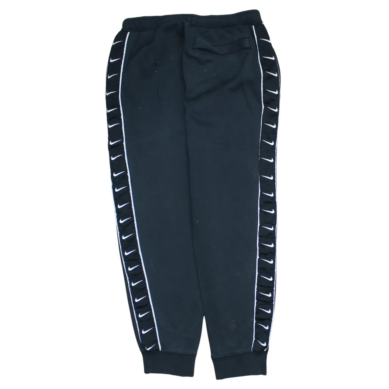Nike Black Joggers Sweatpants Men’s Medium Embroidered Swoosh Logo Side Stripe Tapings sold by Vintage Club product image thumbnail 2