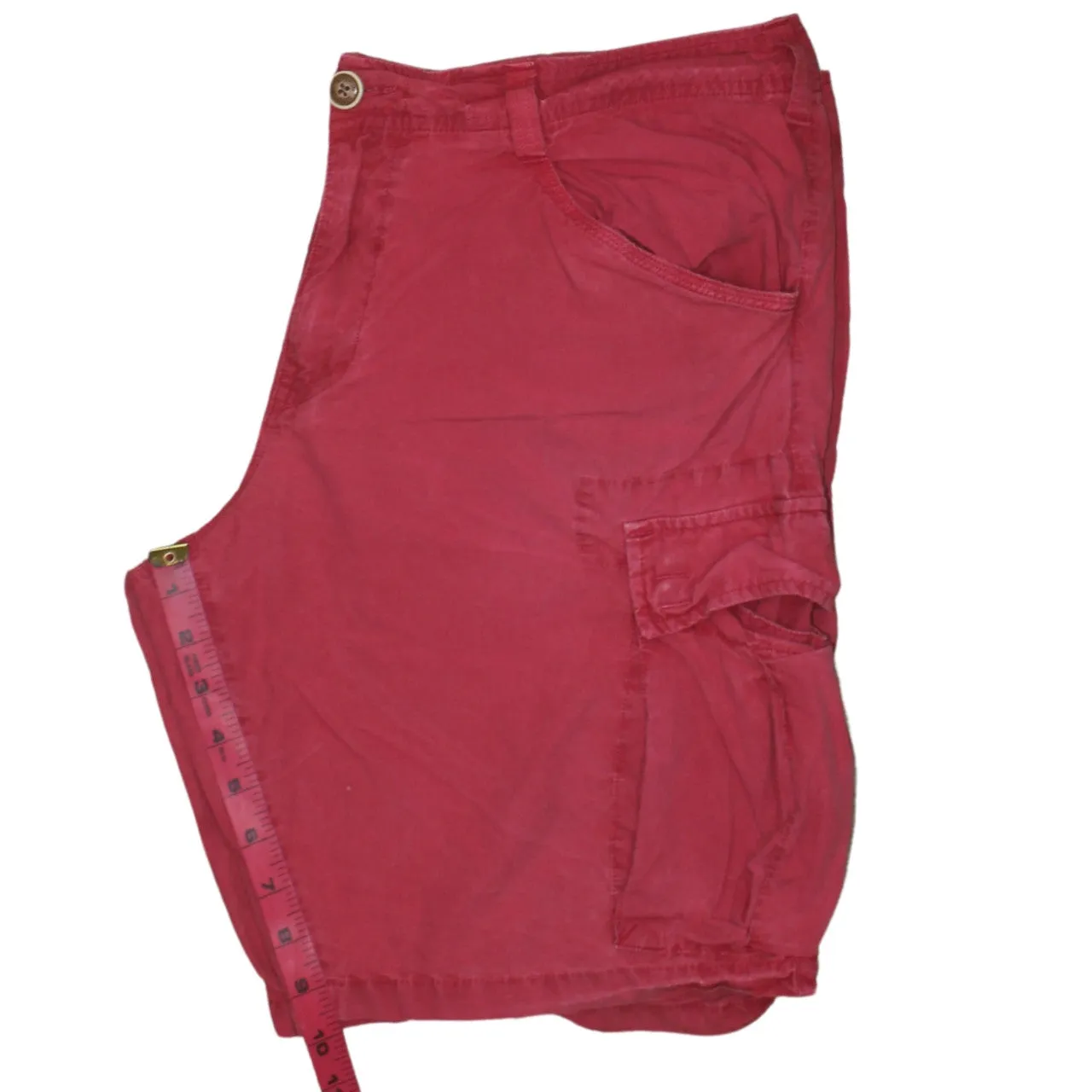 Napapijri Burgundy Red Cargo Shorts Men's Size 36 Multi Pocket Flag Logo Outdoor sold by Vintage Club product image thumbnail 5