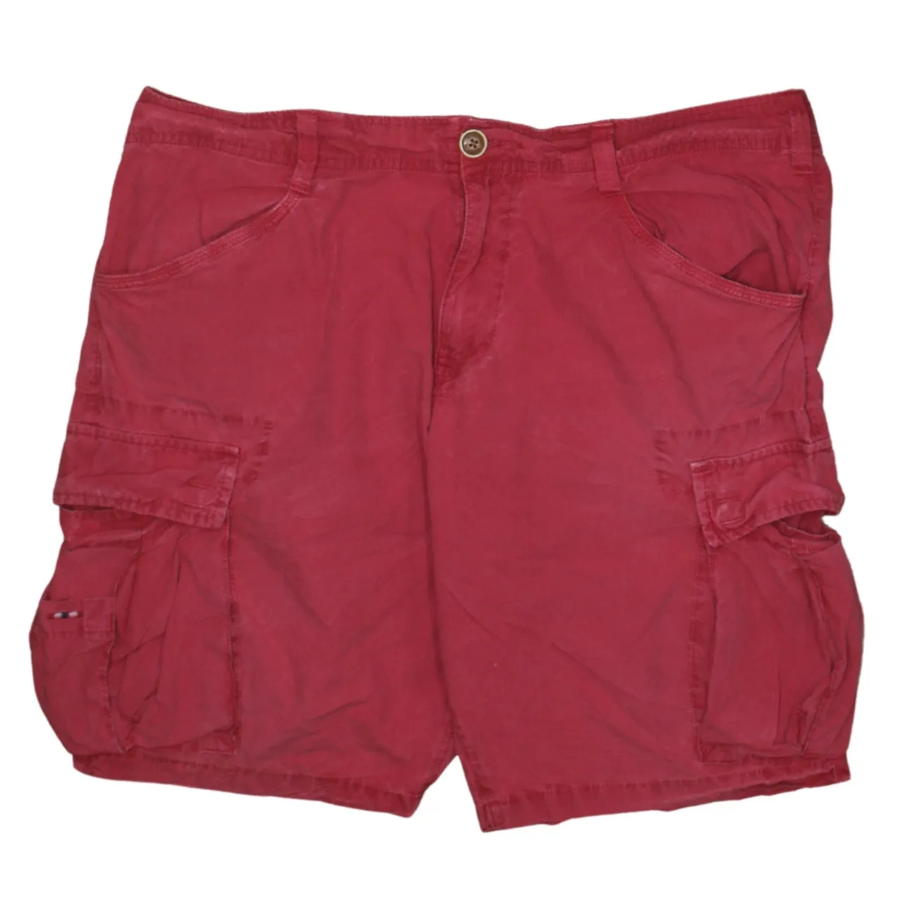 Napapijri Burgundy Red Cargo Shorts Men's Size 36 Multi Pocket Flag Logo Outdoor sold by Vintage Club product image thumbnail 2