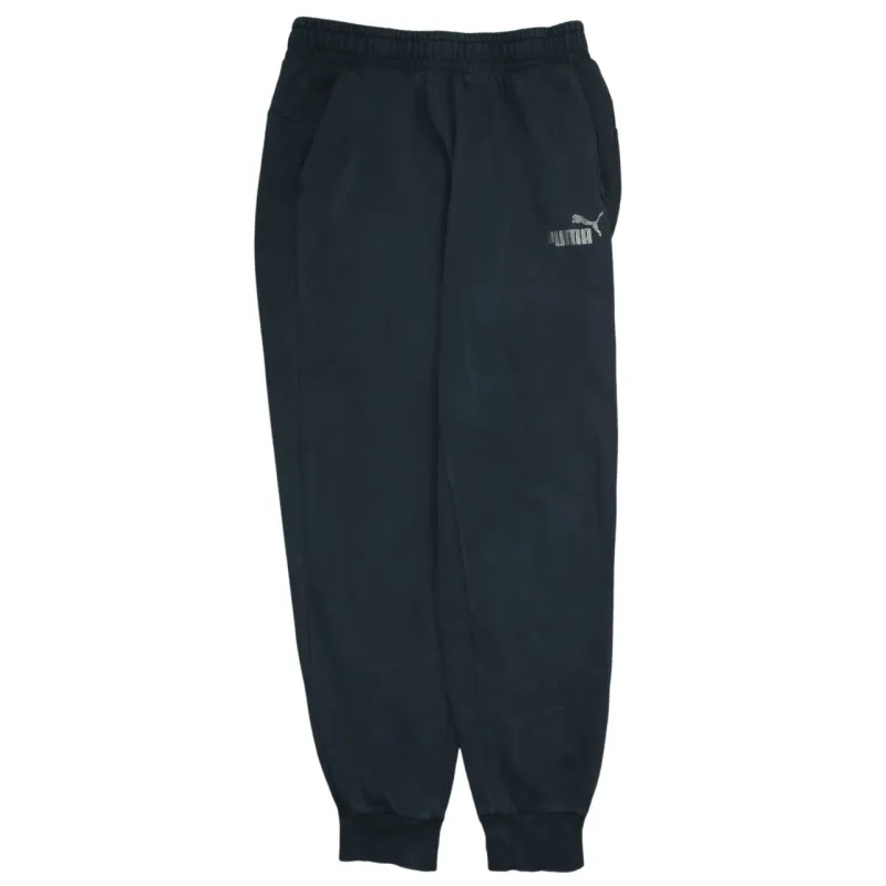Puma Black Joggers Sweatpants Men's Medium Embroidered Logo Elastic Waist Cuffed Hem Track Pants sold by Vintage Club