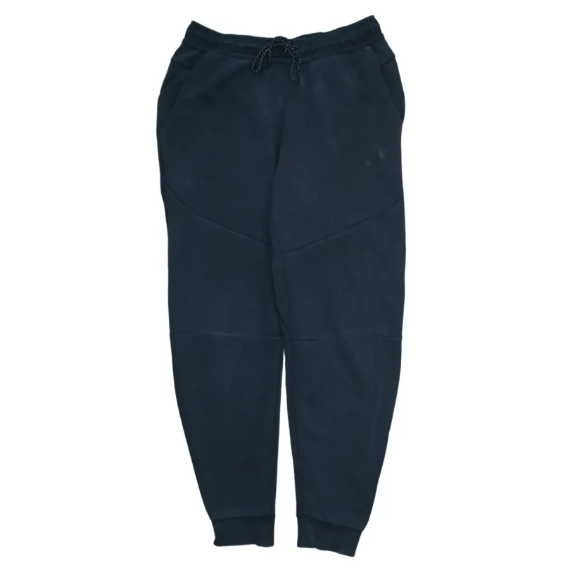 Nike Black Joggers Men’s Medium Elastic Waist Cuffed Hem Panelled Fleece Sweatpants made by Nike
