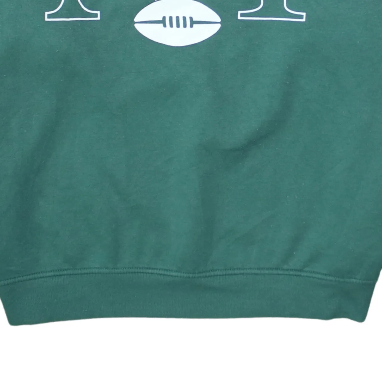 NFL Green Sweatshirt Women's Medium Printed NY Jets Logo Fleece Crewneck Pullover Top sold by Vintage Club product image thumbnail 4