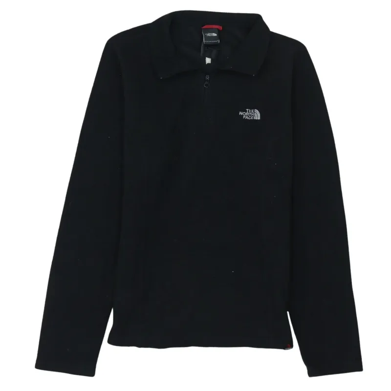 The North Face Black Fleece Jumper Women’s Large Quarter Zip Embroidered Logo Pullover Top sold by Vintage Club