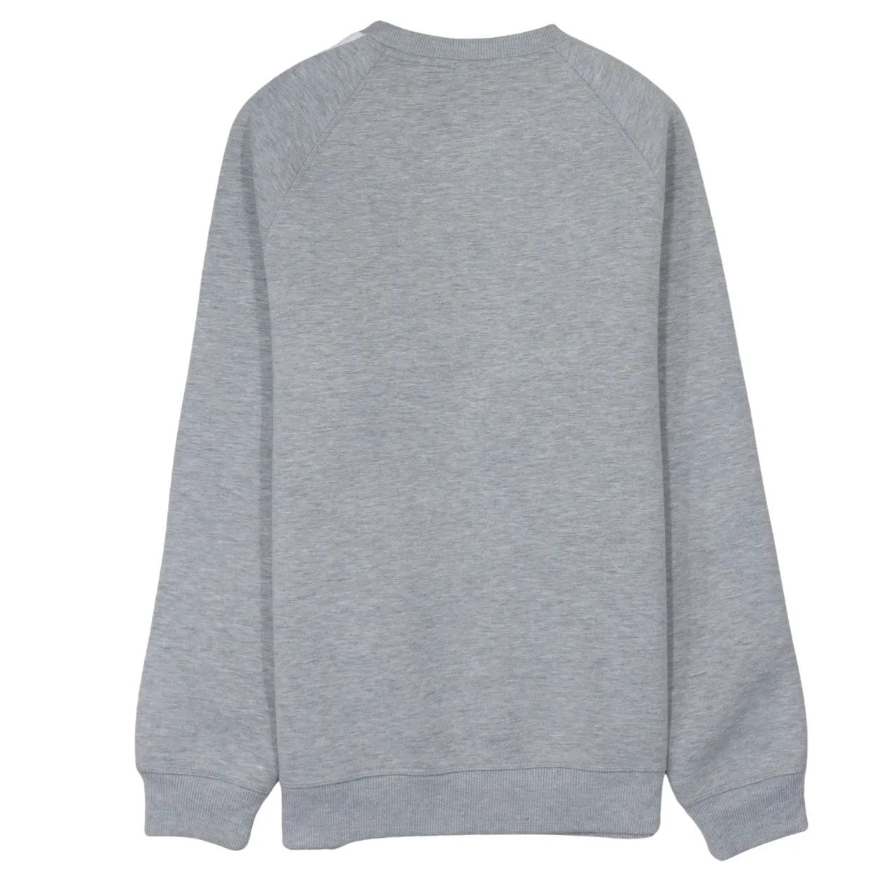 Adidas Grey Sweatshirt Men's Medium Trefoil Printed Logo Three Stripe Crewneck Pullover sold by Vintage Club product image thumbnail 2