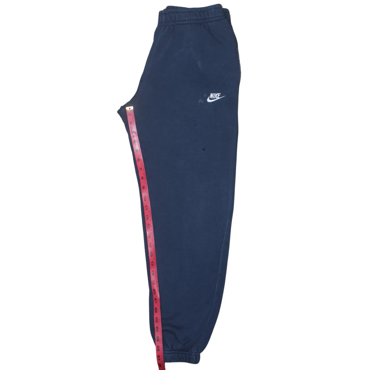 Nike Navy Blue Joggers Men’s Medium Embroidered Swoosh Elasticated Cuffs Pockets Sweatpants sold by Vintage Club product image thumbnail 5