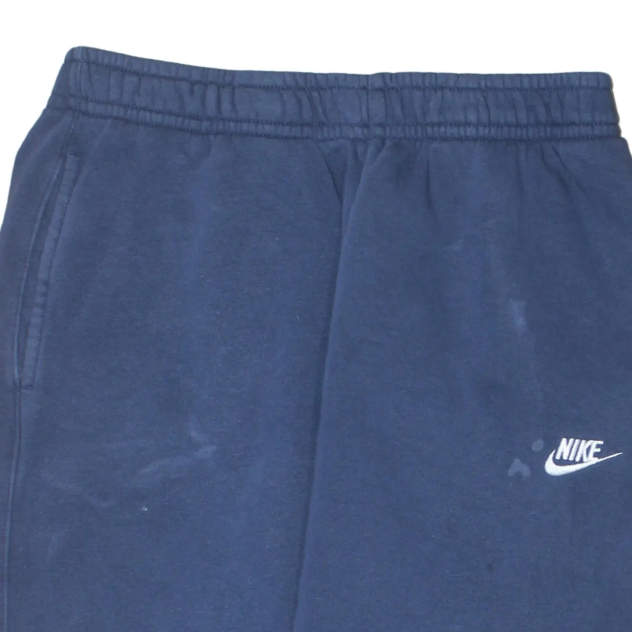 Nike Navy Blue Joggers Men’s Medium Embroidered Swoosh Elasticated Cuffs Pockets Sweatpants sold by Vintage Club product image thumbnail 3