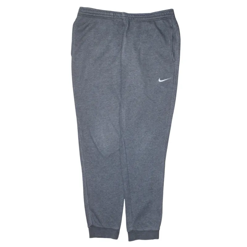 Nike Grey Joggers Sweatpants Men’s Large Embroidered Swoosh Elastic Waist Cuffed Hem Loungewear sold by Vintage Club