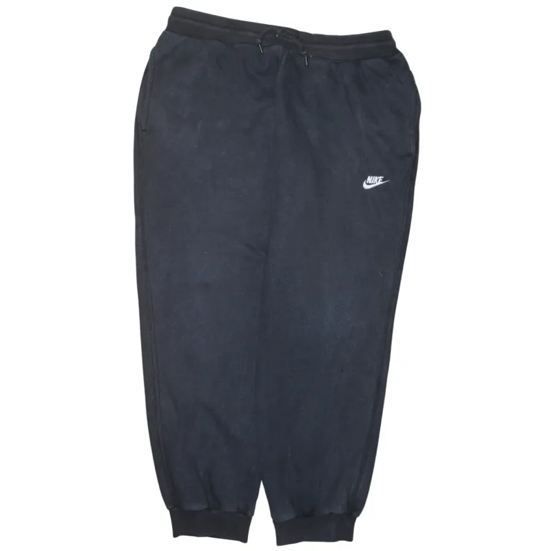 Nike Black Joggers Men’s XLarge Embroidered Swoosh Cuffed Hem Fleece Sweatpants sold by Vintage Club