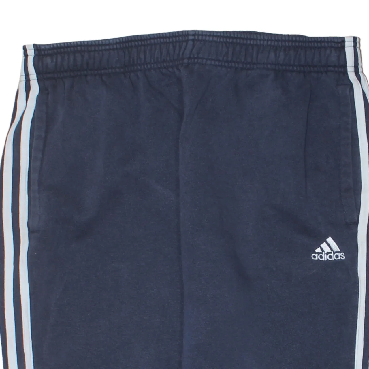 Adidas Navy Blue Joggers Men’s Large Three Stripe Cuffed Track Pants Embroidered Logo sold by Vintage Club product image thumbnail 3