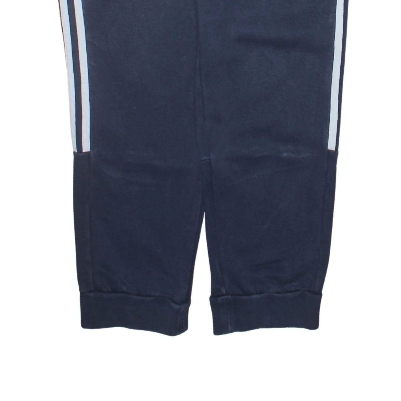 Adidas Navy Blue Joggers Men’s Large Three Stripe Cuffed Track Pants Embroidered Logo sold by Vintage Club product image thumbnail 4
