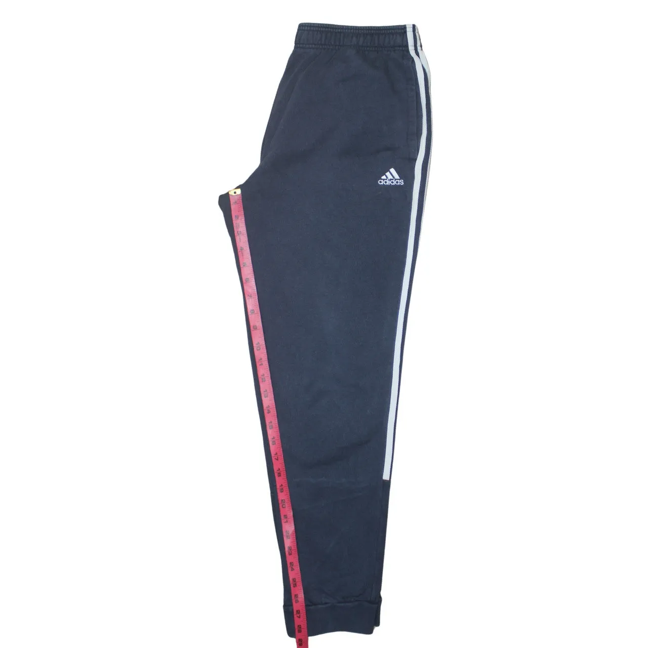 Adidas Navy Blue Joggers Men’s Large Three Stripe Cuffed Track Pants Embroidered Logo sold by Vintage Club product image thumbnail 5