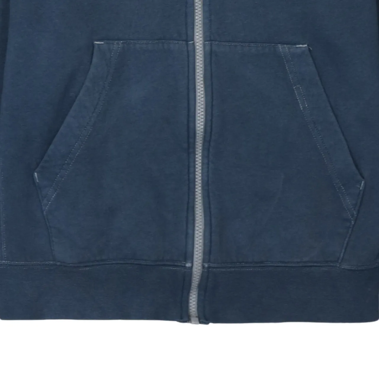 Nike Navy Blue Full Zip Hoodie Men’s XSmall Embroidered Swoosh Split Pocket Sweatshirt sold by Vintage Club product image thumbnail 4