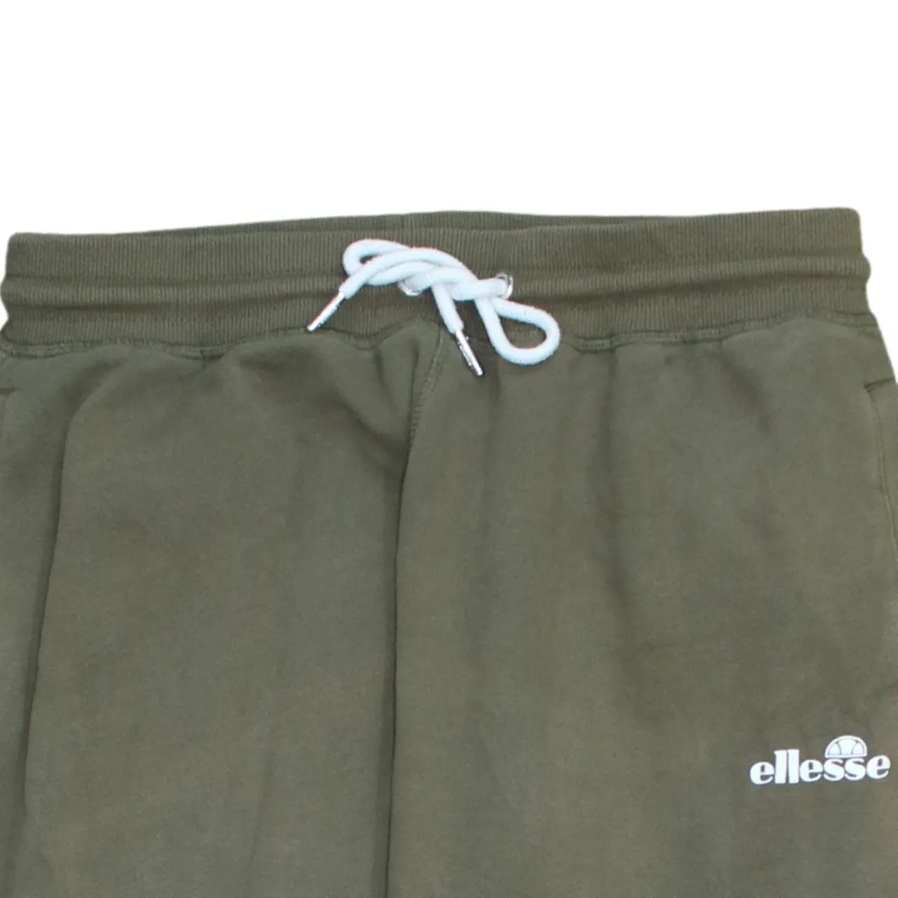 Ellesse Khaki Joggers Men’s Medium Embroidered Logo Drawstring Waist Cuffed Sweatpants sold by Vintage Club product image thumbnail 3
