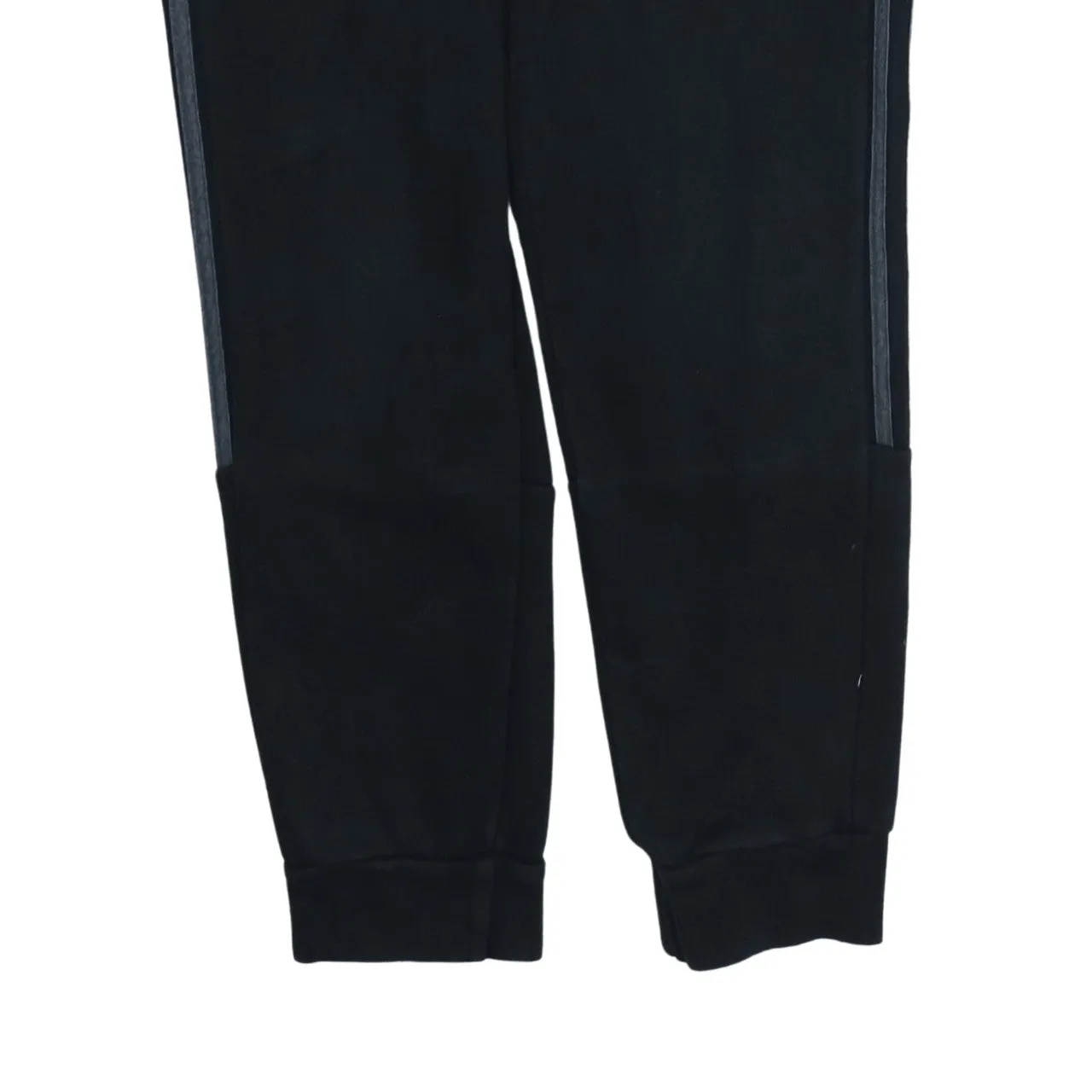 Adidas Black Joggers Sweatpants Men's Small Fleece Lined Side Stripes Printed Logo sold by Vintage Club product image thumbnail 4