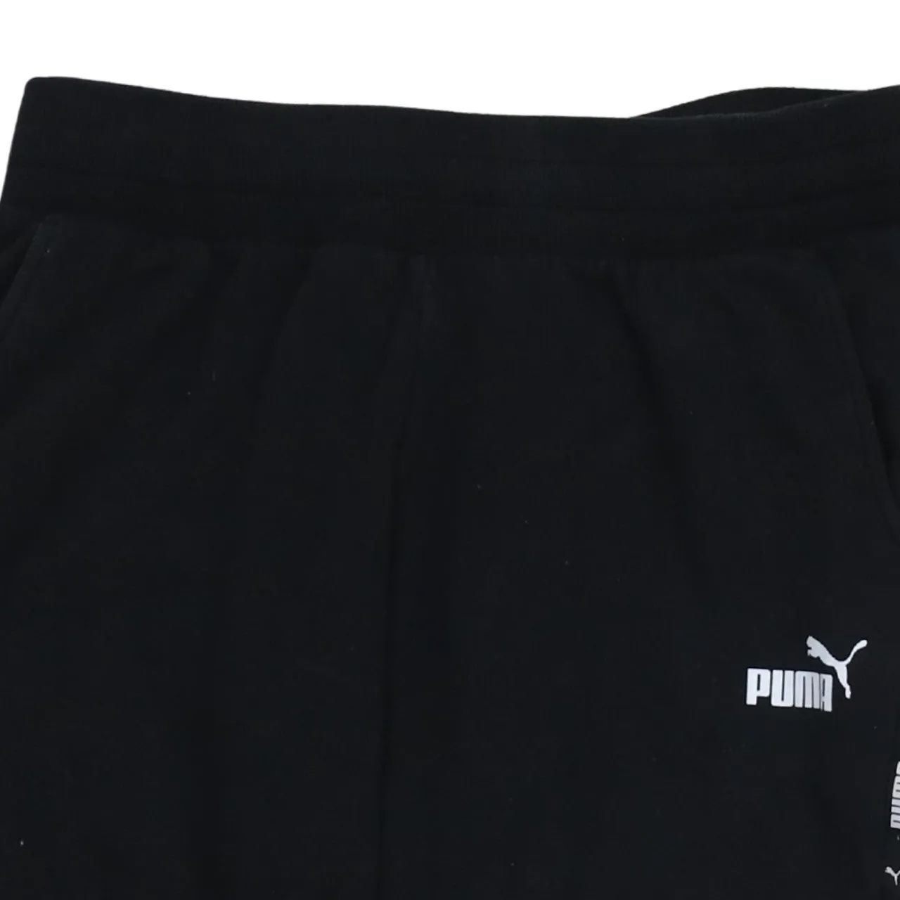 Puma Black Joggers Men’s Medium Side Tape Logo Elastic Waist Cuffed Sweatpants sold by Vintage Club product image thumbnail 3