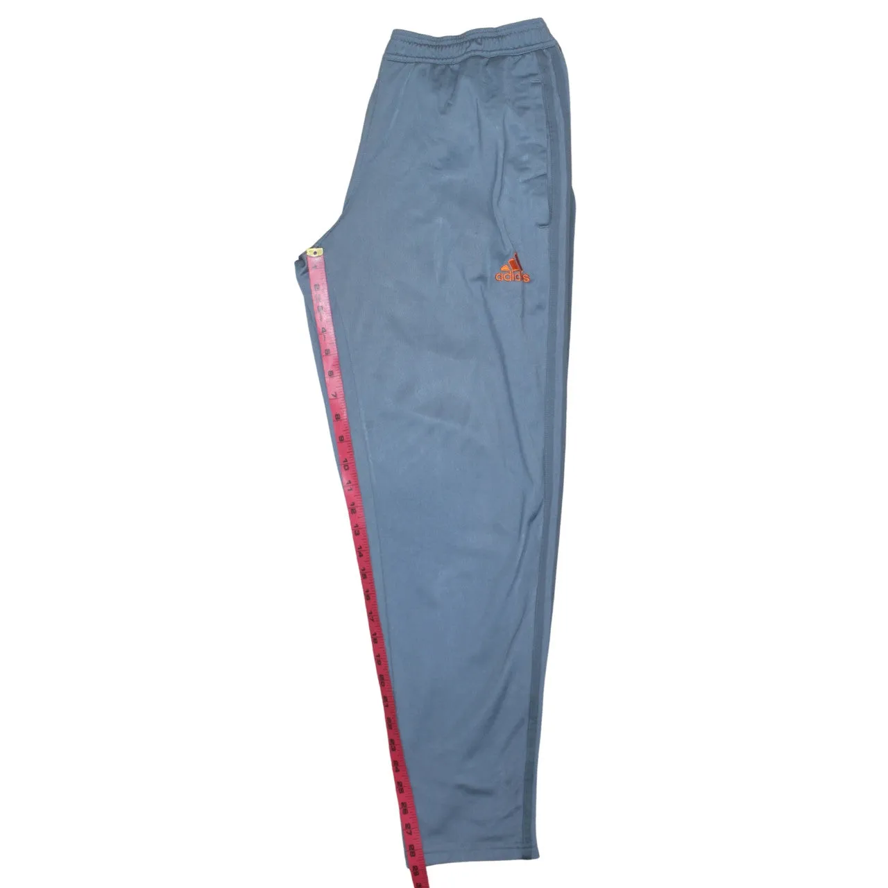 Adidas Light Blue Track Pants Men's Medium Embroidered Logo Side Stripe Trousers sold by Vintage Club product image thumbnail 5