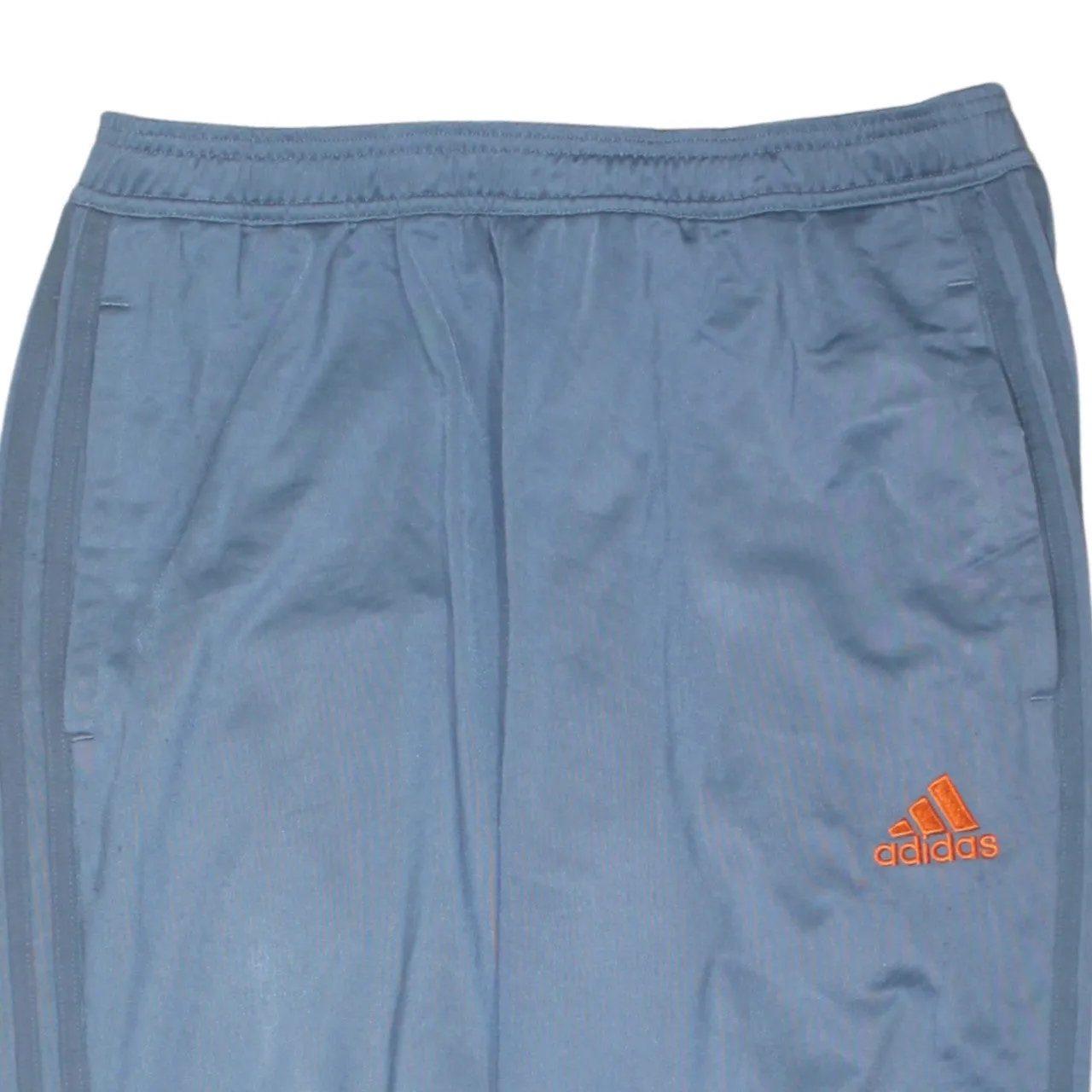Adidas Light Blue Track Pants Men's Medium Embroidered Logo Side Stripe Trousers sold by Vintage Club product image thumbnail 3