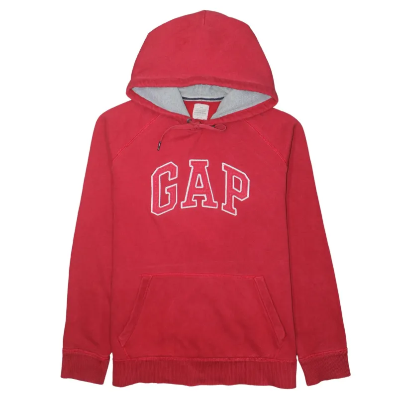Gap Red Pullover Hoodie Women’s XLarge Embroidered Logo Front Pocket Fleece Sweatshirt made by GAP