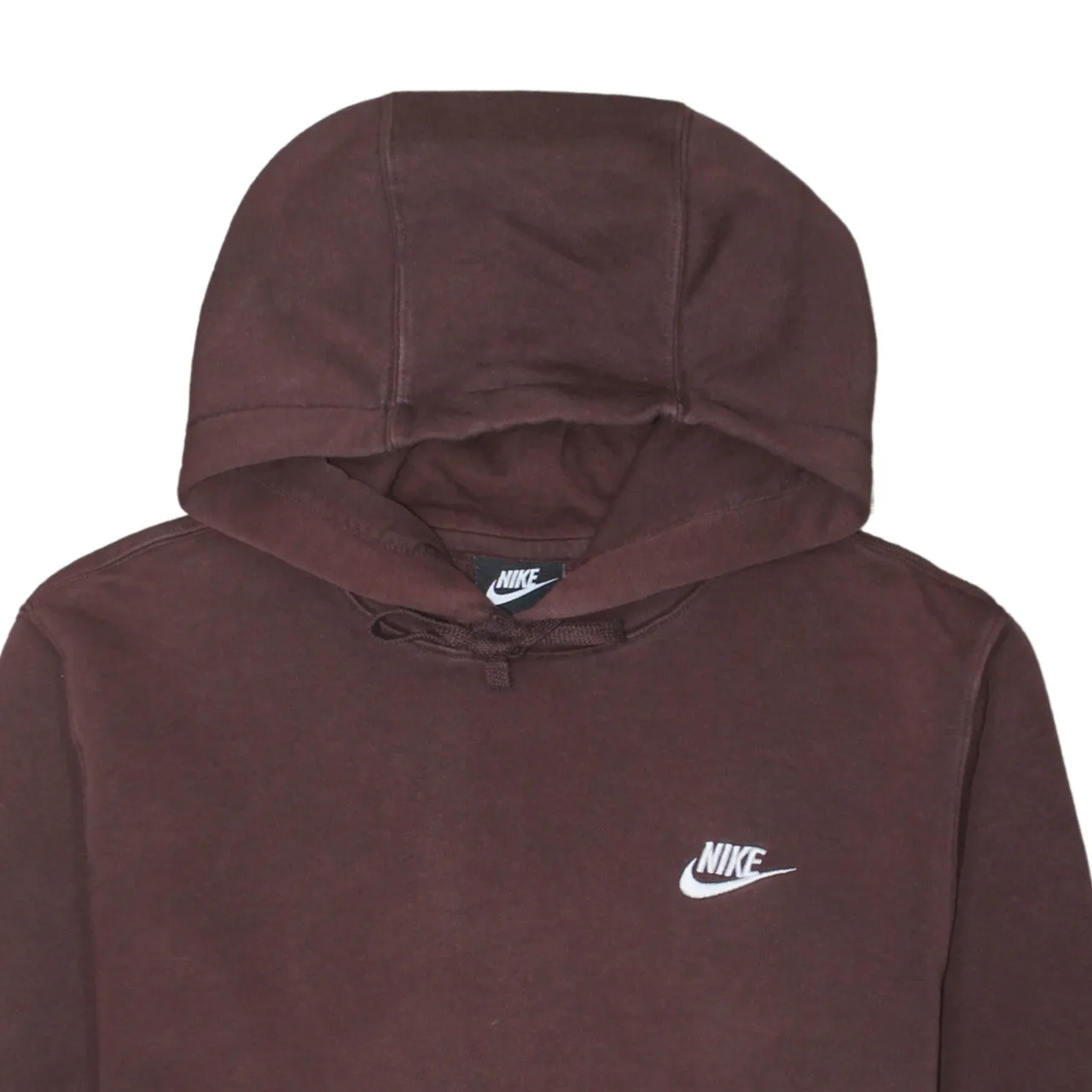 Nike Brown Hoodie Men’s Small Embroidered Swoosh Logo Front Pocket Pullover Sweatshirt sold by Vintage Club product image thumbnail 3