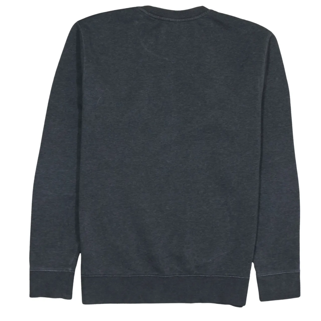 Nike Dark Grey Sweatshirt Men's Small Printed Swoosh Logo Fleece Crewneck Pullover Top sold by Vintage Club product image thumbnail 2