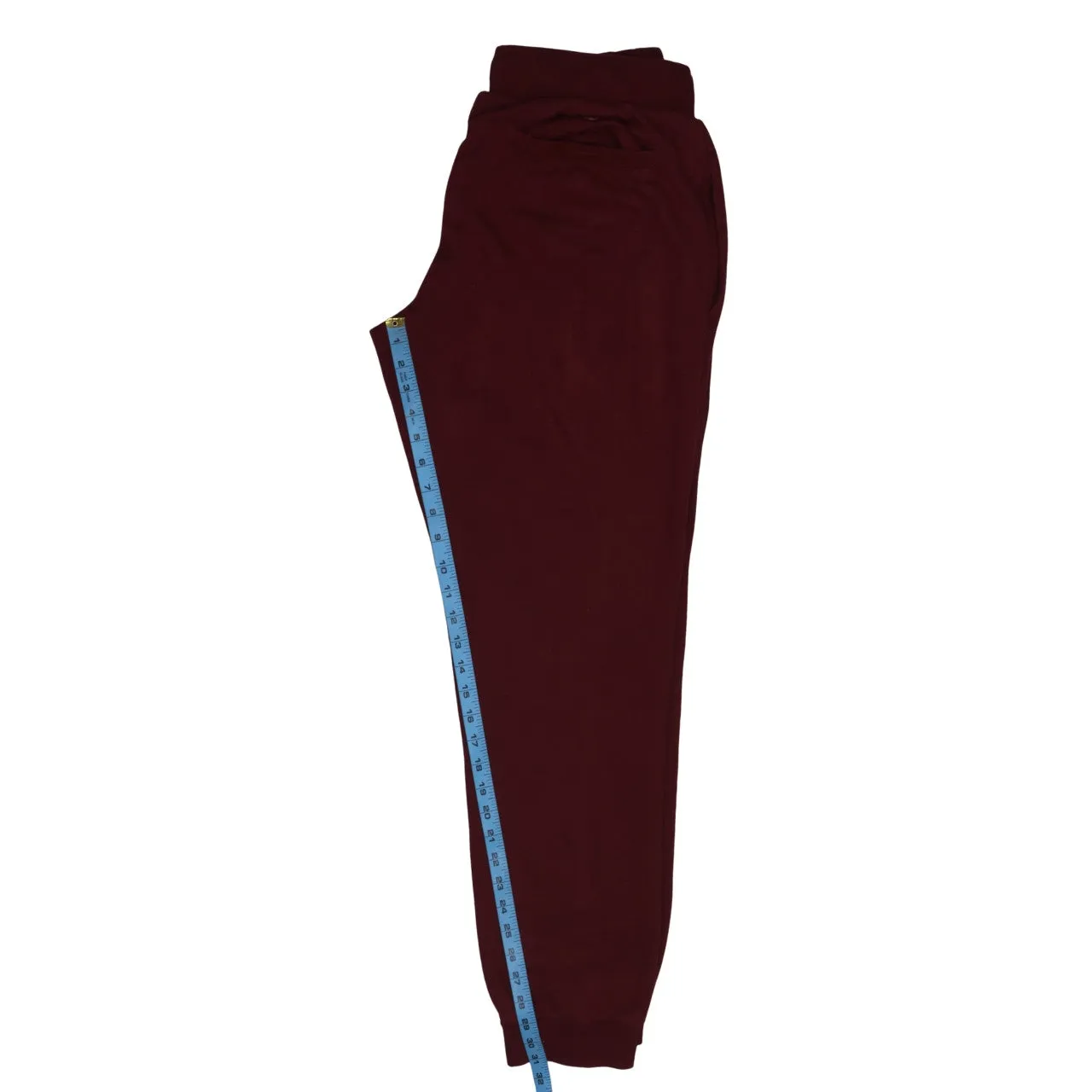 Adidas Burgundy Red Joggers Men’s Medium Printed Logo Elastic Waist Cuffed Sweatpants sold by Vintage Club product image thumbnail 5