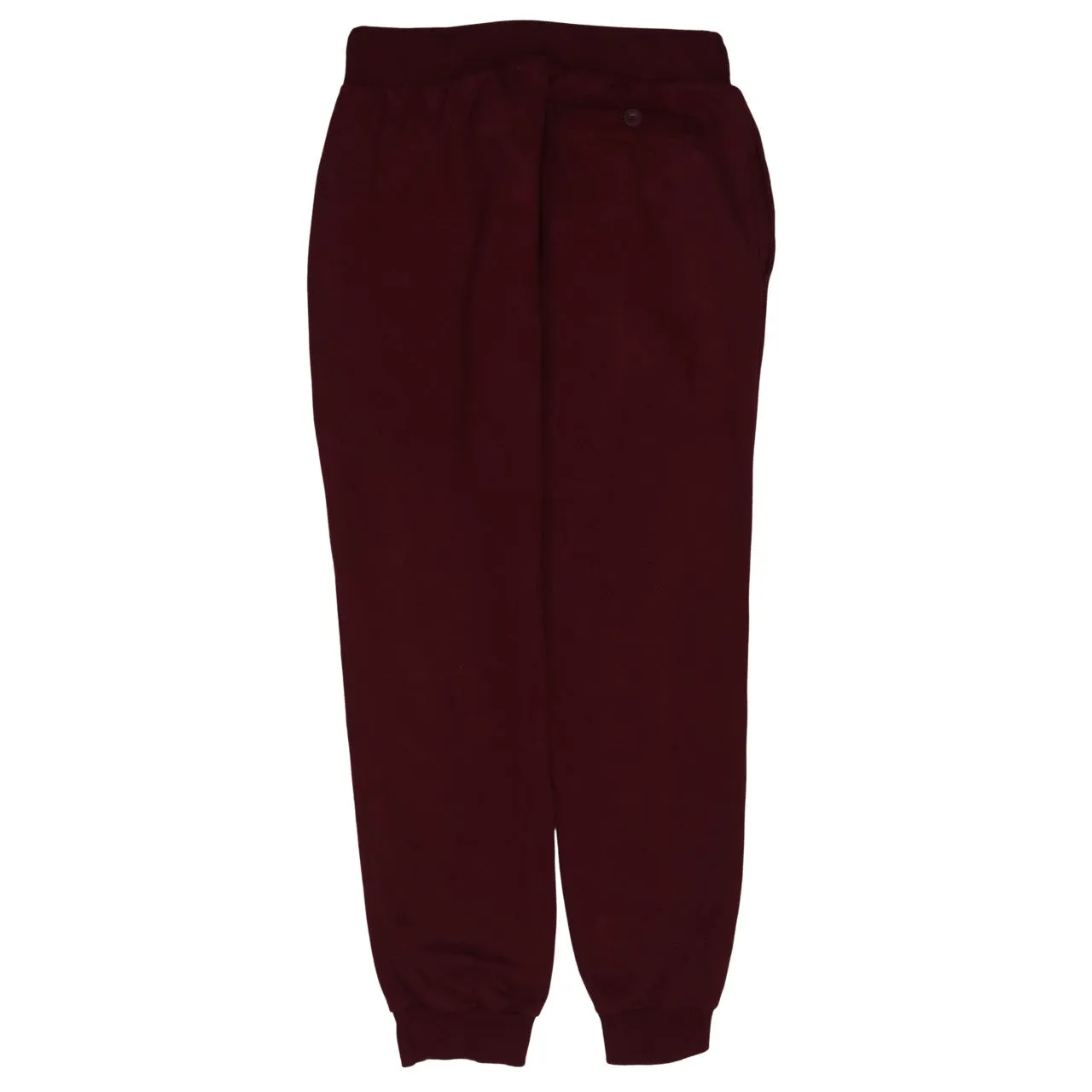 Adidas Burgundy Red Joggers Men’s Medium Printed Logo Elastic Waist Cuffed Sweatpants sold by Vintage Club product image thumbnail 2