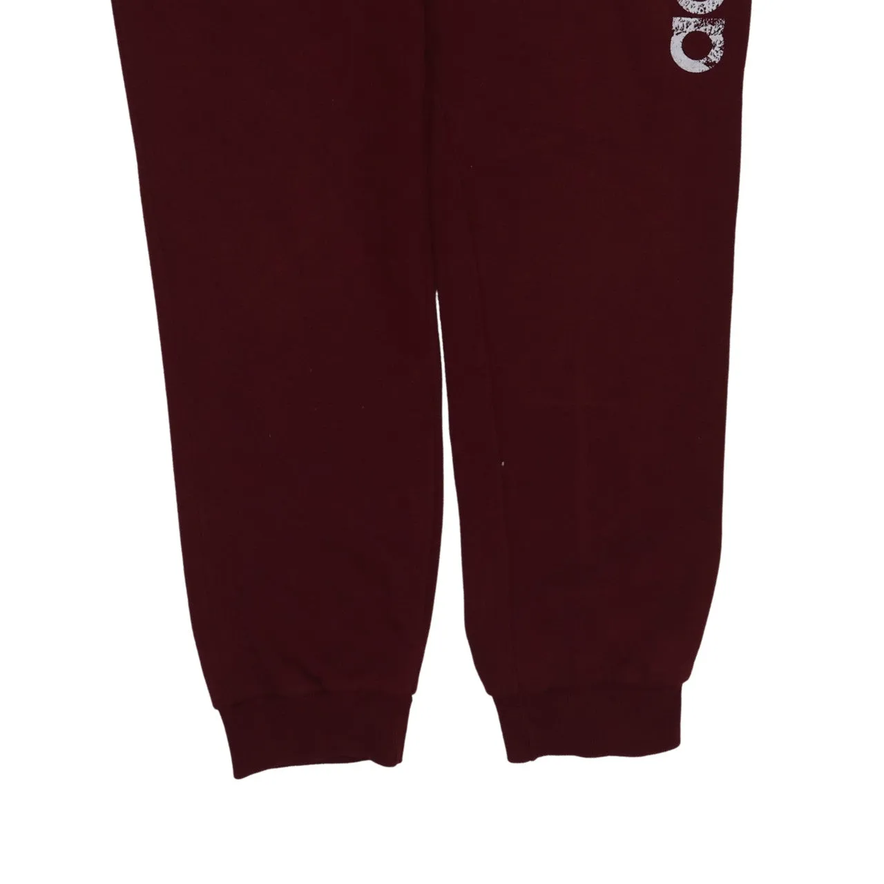 Adidas Burgundy Red Joggers Men’s Medium Printed Logo Elastic Waist Cuffed Sweatpants sold by Vintage Club product image thumbnail 4