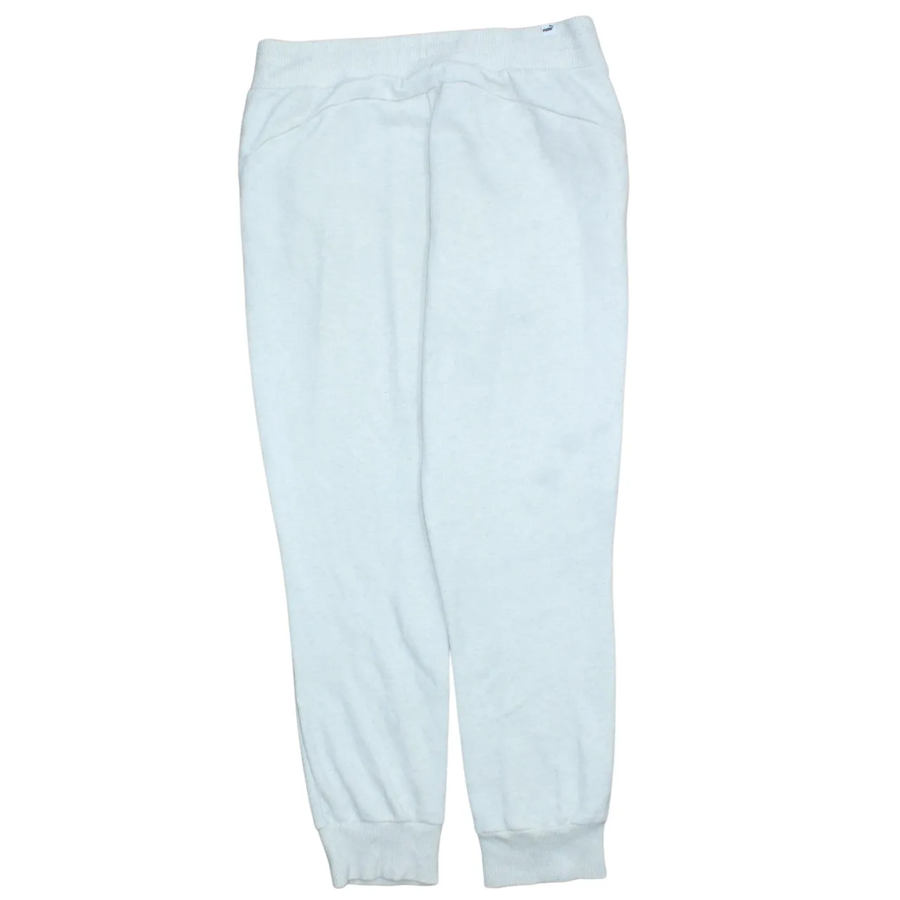 Puma White Joggers Women’s Large Printed Logo Elasticated Cuffs Casual Sweatpants sold by Vintage Club product image thumbnail 2