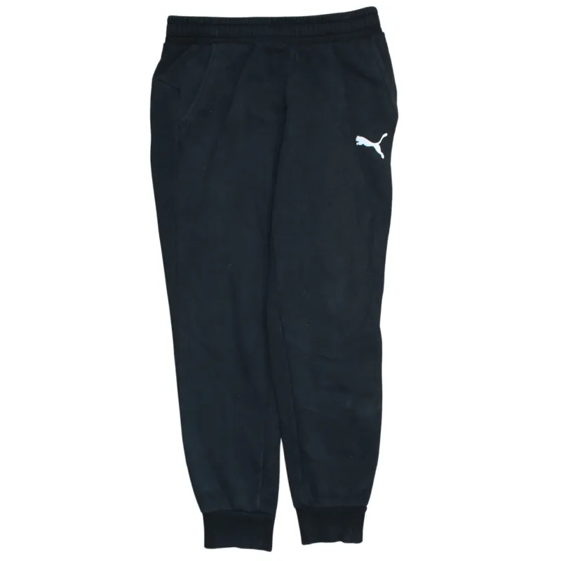 Puma Black Joggers Men’s Medium Embroidered Logo Elastic Waist Cuffed Sweatpants sold by Vintage Club