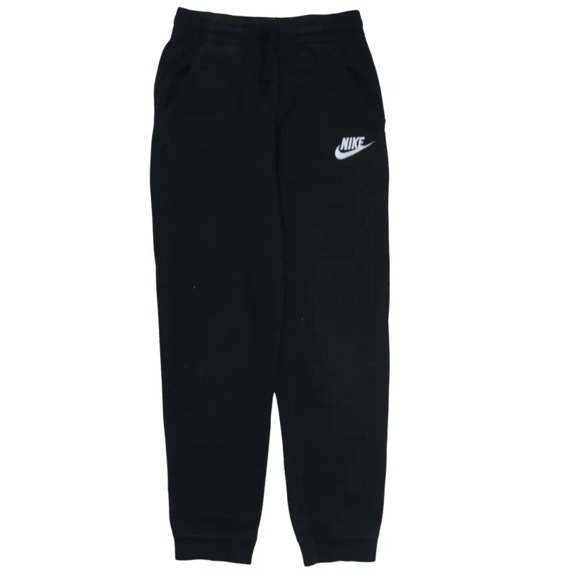 Nike Black Joggers Sweatpants Men’s XLarge Printed Swoosh Logo Elastic Waist Fleece Lined Pants sold by Vintage Club