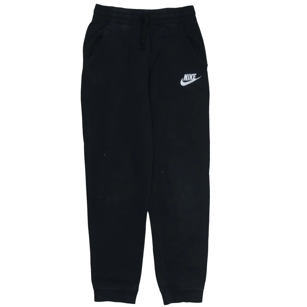 Nike Black Joggers Sweatpants Men’s XLarge Printed Swoosh Logo Elastic Waist Fleece Lined Pants sold by Vintage Club