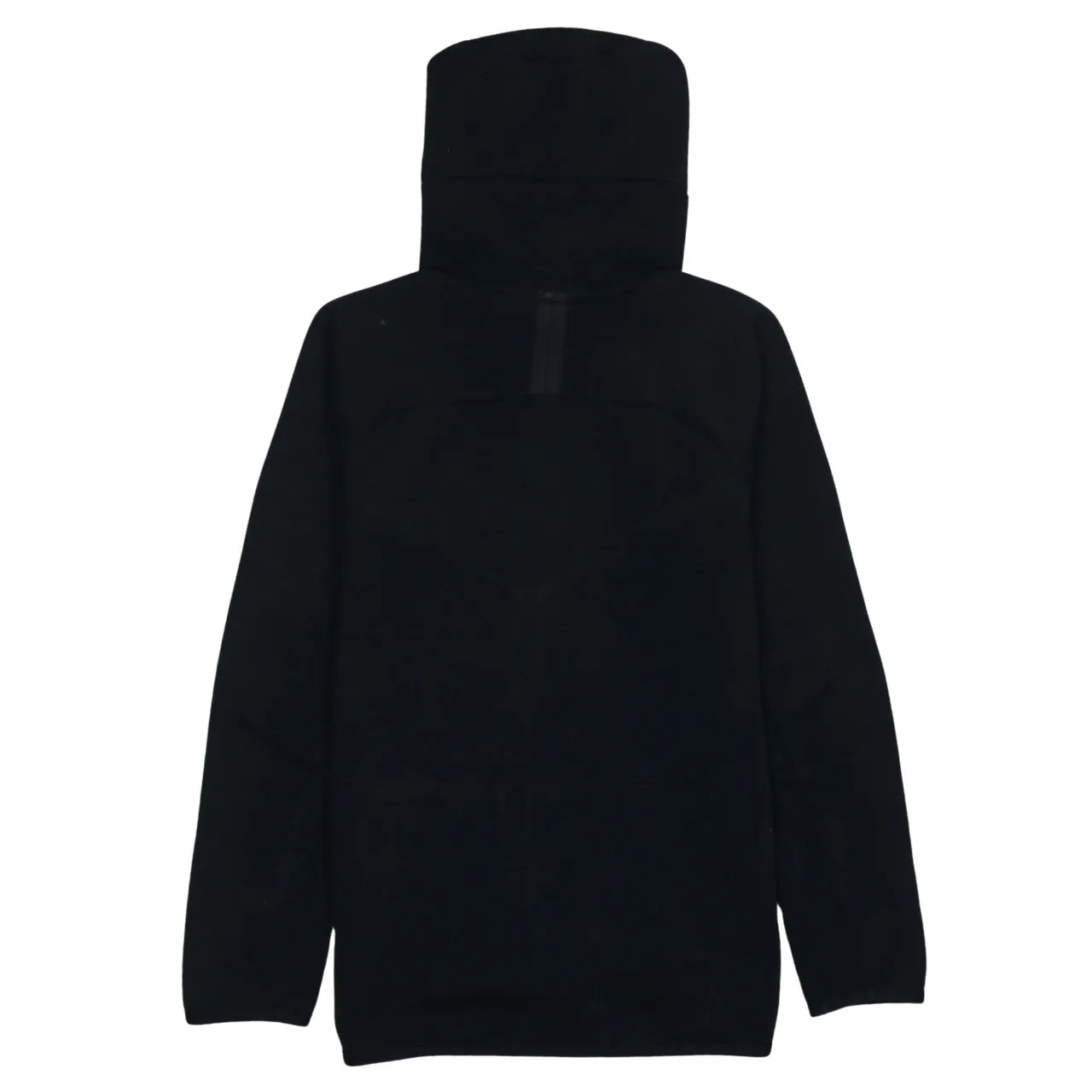 Nike Black Full Zip Hoodie Women’s XLarge Printed Swoosh Logo Split Pockets Fleece Top sold by Vintage Club product image thumbnail 2