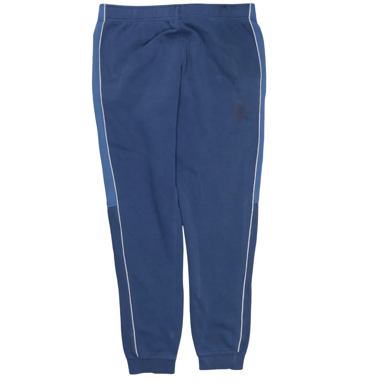 Nike Blue Joggers Sweatpants Men's Medium Embroidered Swoosh Contrast Side Panels Cuffed sold by Vintage Club product image thumbnail 2