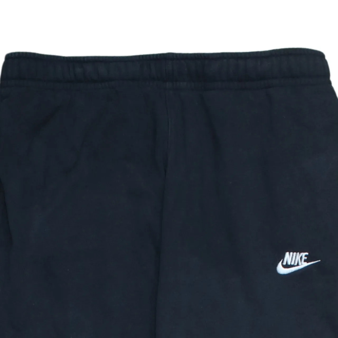 Nike Black Joggers Sweatpants Men's Medium Embroidered Swoosh Logo Cuffed Fleece Bottoms sold by Vintage Club product image thumbnail 3