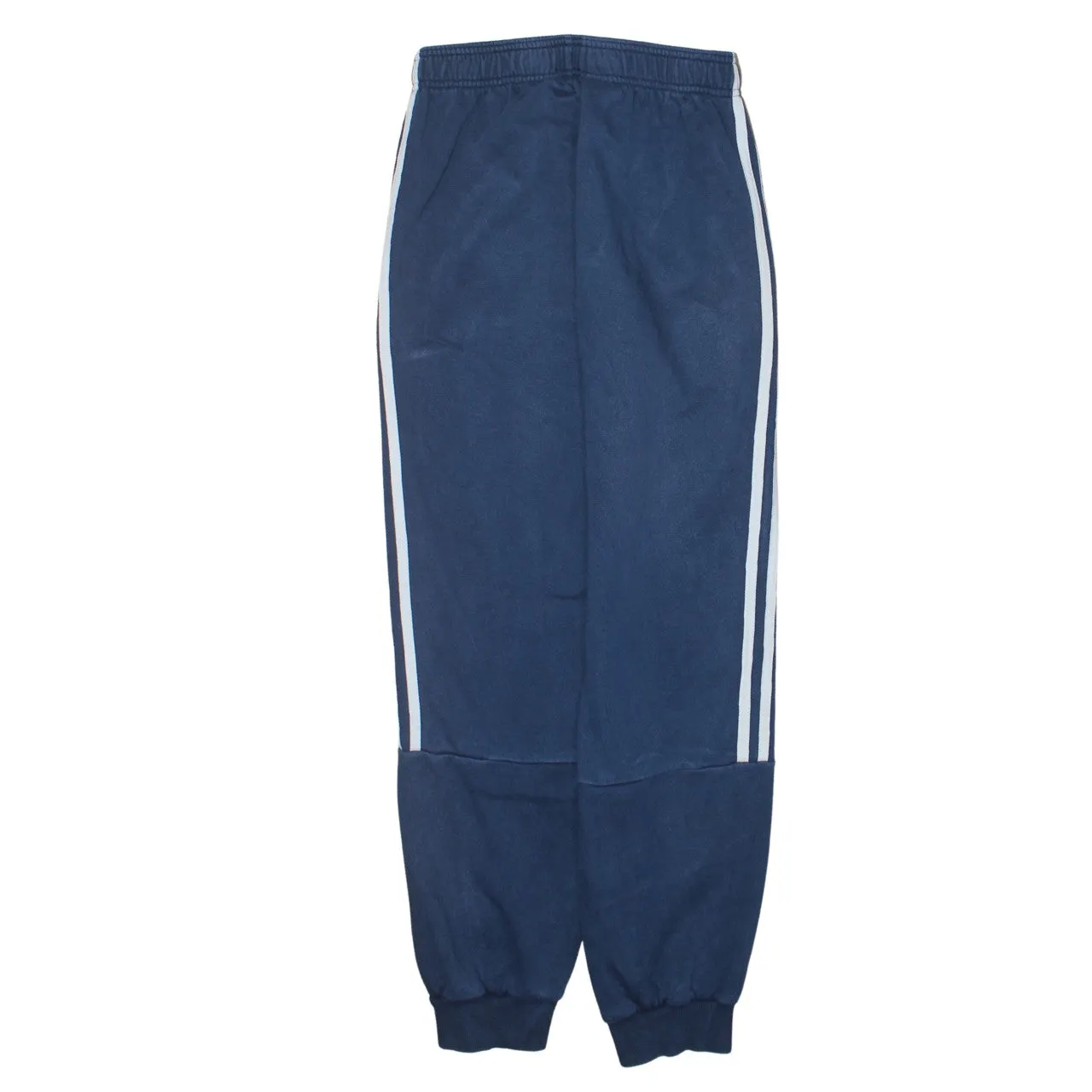 Adidas Navy Blue Joggers Men’s Large Elasticated Cuffs Side Stripes Printed Logo Sweatpants sold by Vintage Club product image thumbnail 2